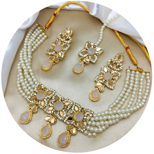 modern bridal jewellery set